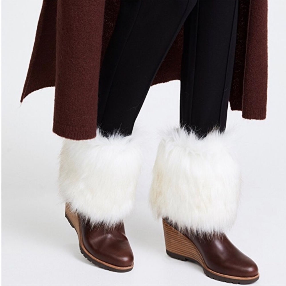 Sorel Brown and White Winter Boots with Faux Fur